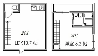 REVE下北沢の間取り