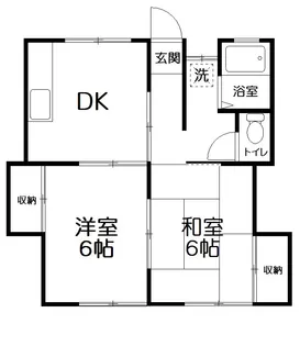 チェスナットパレスA【1階】の間取り