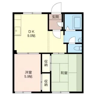 サマーハイツB【2階】の間取り