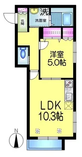 LOHAS六町【2階】の間取り