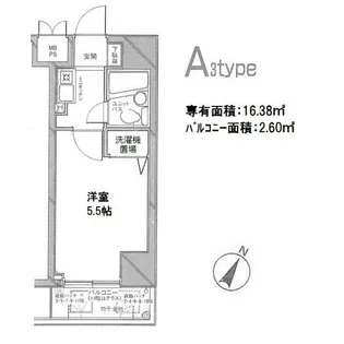 パレ・ドール伊勢佐木町南2【9階】の間取り