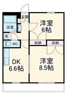 レオパレス和ノ内【2階】の間取り