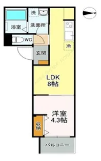 Milestone Sasazuka【1階】の間取り