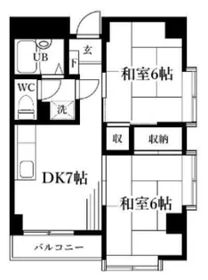 サニーヒルズおいせ坂【1階】の間取り