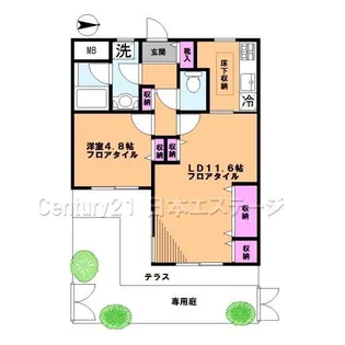 プレール戸越公園【1階】の間取り