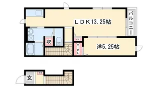 元町ハウス【2階】の間取り