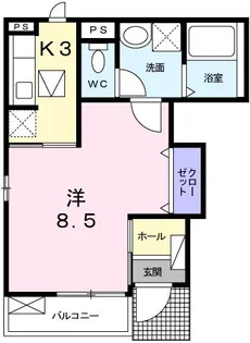 グリュック高浜【1階】の間取り