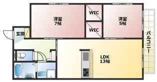アデアコート【2階】の間取り