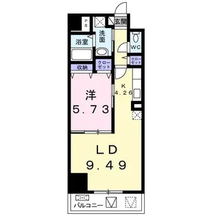 プリムローズ アヴェニュー【4階】の間取り