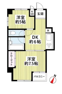 松尾ビル【4階】の間取り