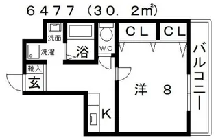 ボワリジェールOKA【3階】の間取り