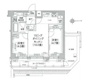 アイルプレミアム江古田【6階】の間取り