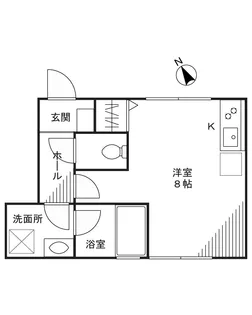 フォルスクラス池尻大橋【1階】の間取り