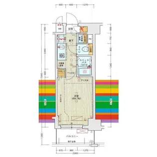 ライジングコート名古屋駅前東【7階】の間取り
