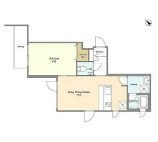 Nanpeidai HillTop House【1階】の間取り