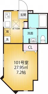 AQUE6【1階】の間取り