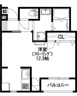 ラ・ヴィ・クレール【2階】の間取り