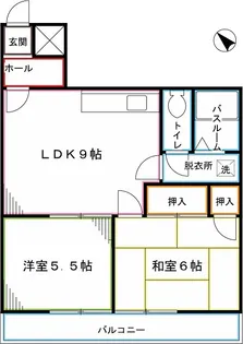 アメニティコウヤマ第5ガーデン【1階】の間取り