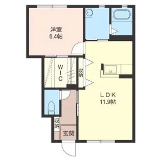 クレストウッド【1階】の間取り