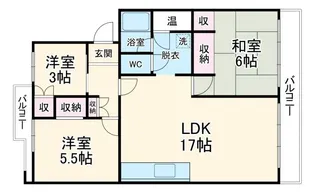 相模原富士マンションC棟【4階】の間取り