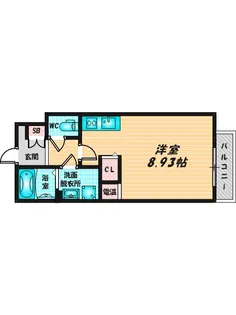 アート徳庵【3階】の間取り
