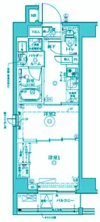 クレイシアアイズ祐天寺【1階】の間取り