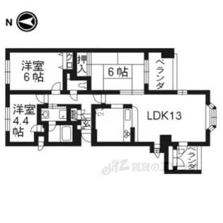 ティアラ大津【3階】の間取り