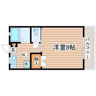 フレッシュハイツ20【2階】の間取り