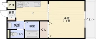 レナードユー【2階】の間取り