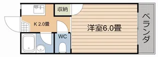 マリンハイツ(唐湊)【2階】の間取り