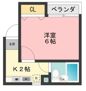 フローレンスえいと【3階】の間取り
