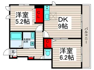 メゾンエスポワール【1階】の間取り