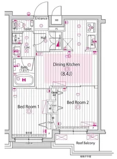 ガーラ・ヒルズ武蔵小山【5階】の間取り