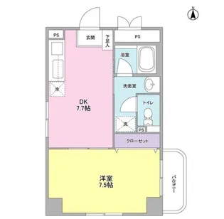 エスポワール西大島【5階】の間取り