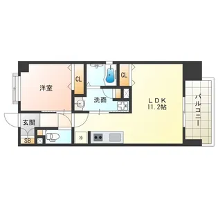 グリュックメゾンエビエ【5階】の間取り