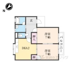 テクノハイツ【2階】の間取り