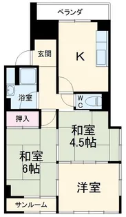 松井ビル【4階】の間取り