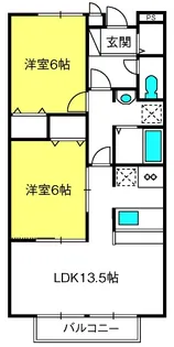 ベルケンネル【1階】の間取り