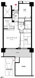 リュール川越【1階】の間取り