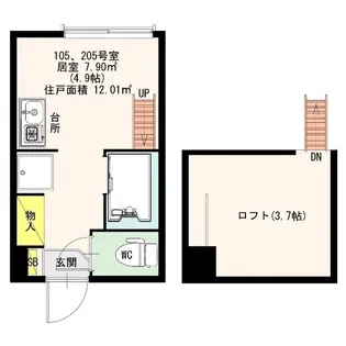 グランリュクス【2階】の間取り