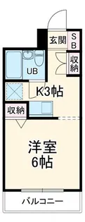 SKヴィラII【6階】の間取り