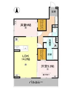 RETORIA阪南町【2階】の間取り