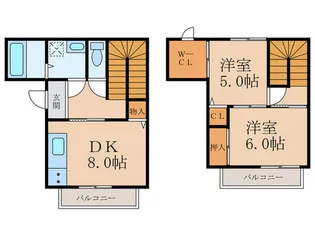 ヴィラ蓮池【1階】の間取り