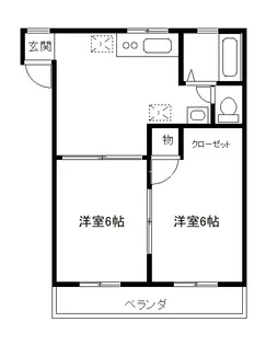 ヴィオレット千城【2階】の間取り