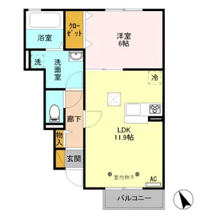ルミナス【1階】の間取り
