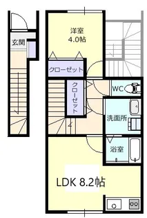 ラフィーネアルセ【2階】の間取り