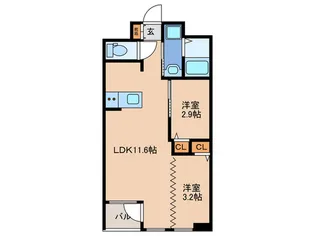 INFINITY GRANDE【2階】の間取り