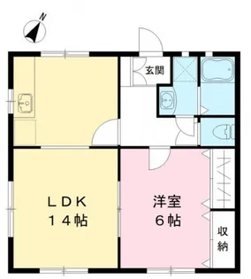 パルデンス土田【1階】の間取り