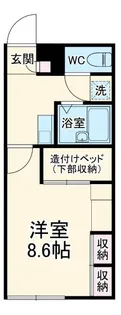 レオパレスアルナス五井【2階】の間取り