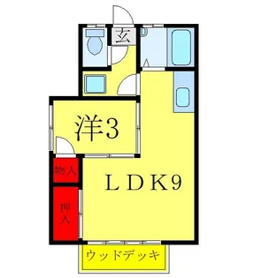 ひまわり荘【1階】の間取り